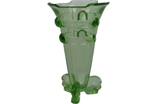 Vintage green glass - green,