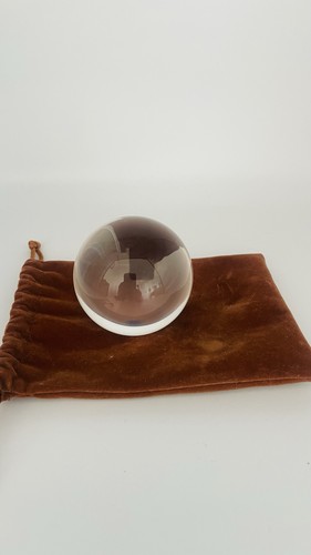 Clear glass crystal ball - glass,