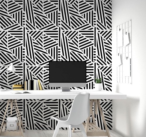 Zebra geo mono wallpaper - zebra,
