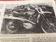 MZ ISDT TRIALS REPLICA PERIOD 1983 MOTORCYCLE MAGAZINE ARTICLE