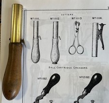 Rare Antique James Dixon & Sons Model 1111 Cartridge Cutting Tool 12 Gauge