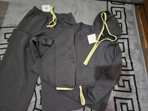 Piece grey yellow - 2-piece, zip