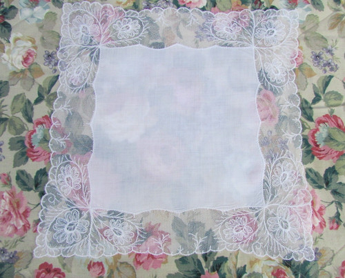 Antique vintage handkerchief - vintage,