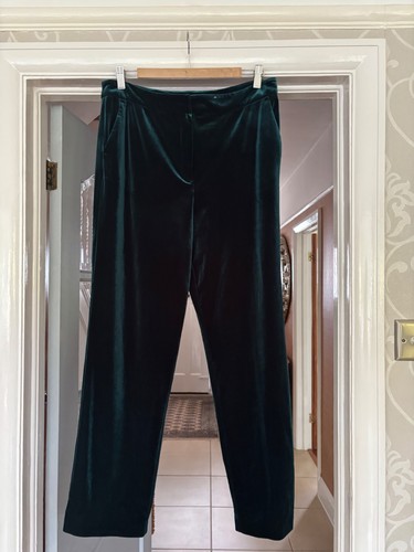 Ladies green velour high - ,