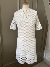 Vintage 1970s White Crochet