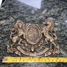Antique Brass Plaque Regimental Royal Approval