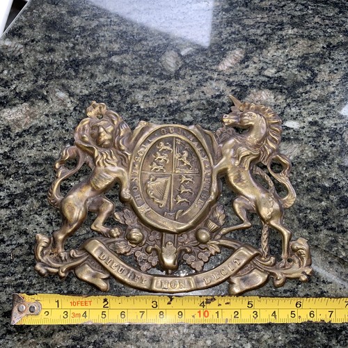Antique brass plaque - antique,