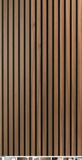 Art3d 4 Wood Slat Acoustic Panels for Wall and Ceiling - 3D, Walnut, Oak Colors