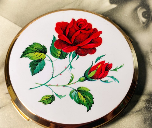 Stratton red white - floral, rose