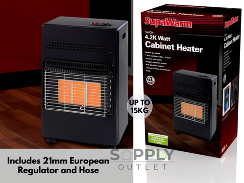 2kw space gas cabinet heater - 4.2kw,