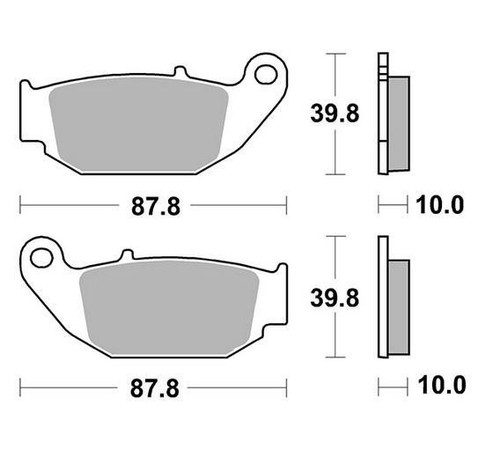 Rear brake pads sbs suzuki - brake,