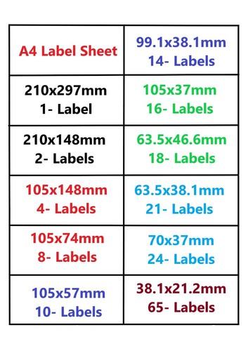 Address labels white sheets - labels,