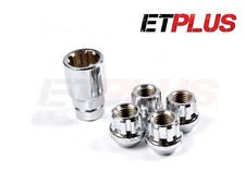 4x Chrome Locking Wheel Nuts