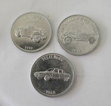 1970s Vintage Shell Car Coins