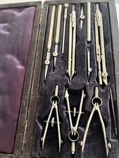 Vintage Drawing and Geometry Instrument Set Original Box Included