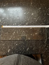 ZANOLLI CRIS0026  DOOR GLASS PANEL 325mm x 92mm x 6mm GAS ELECTRIC PIZZA OVEN