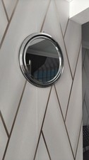 Silver Round Wall Mirror 37cm