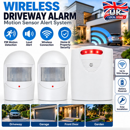 Wireless driveway alarm - driveway, pir