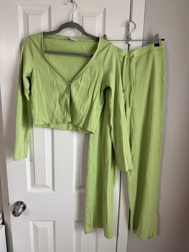 Zara matching set green - zara,