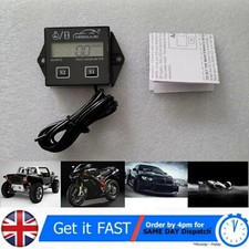 Motorcycle Car Gauge Chainsaw Tachometer Engine Hour Meter Digital Electronic
