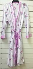 DAMART LADIES SUMMER FLORAL SATIN FEEL LONG DRESSING GOWN ROBE UK SIZES 10-26