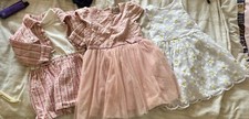  baby 9-12 dress bundle mixed variety of dresses floral checkered formal