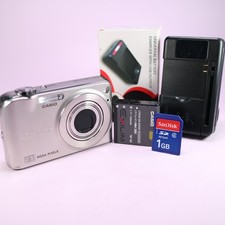 Casio Digital Camera Exilim EX-Z1200 12.1MP Silver Tested Full Working Set