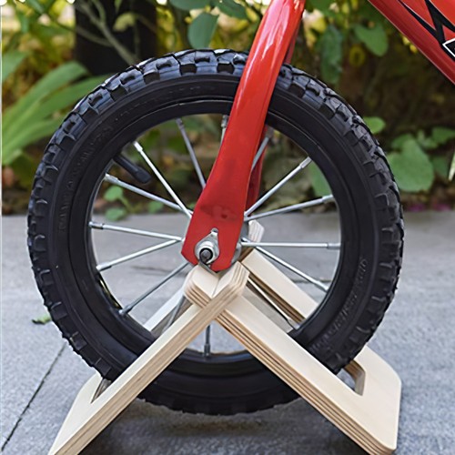 Wooden scooter stand - scooter,