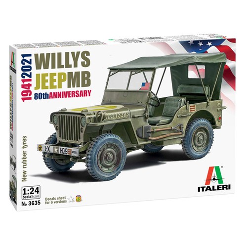 Italeri willys jeep 80th - willys, mb
