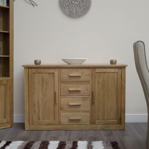 Solid oak large sideboard - solid,