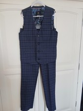 Next Navy Checked Two Piece