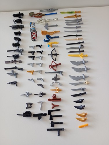 Lego minifigures weapons - lego,