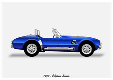 POSTER - PILGRIM SUMO (AC COBRA) - (A4 A3 A2 sizes) Art Print Car RENDER