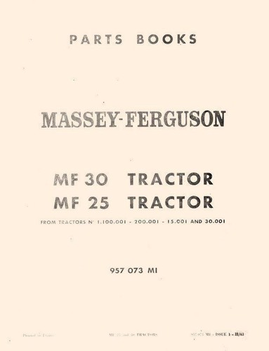 Massey ferguson mf30 - mf-30,