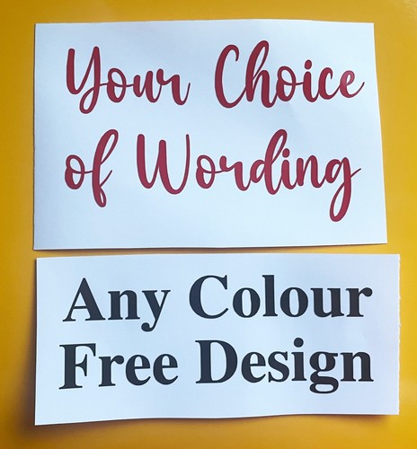 Personalised own wording vinyl - wording,