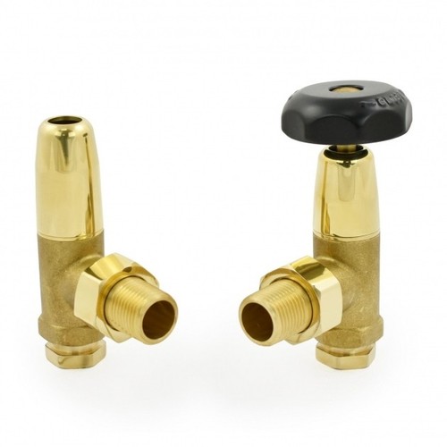 West black and brass radiator - brass,