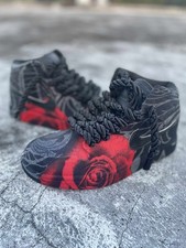 Custom Jordan 1 Black Roses