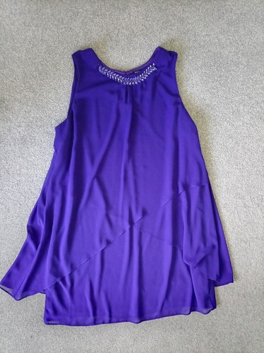 Size chiffon layered shift - size,