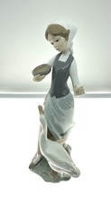 Lladro Figurine Girl Feeding