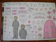 Beautiful Kanban Die Cut Toppers 'Wedding Elements'  (362) M