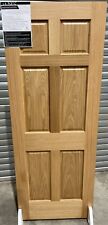 VICTORIAN PRE-FINISHED OAK VENEER 6 PANEL DOORS 1981mm X 762mm X 35mm  NEW IN!