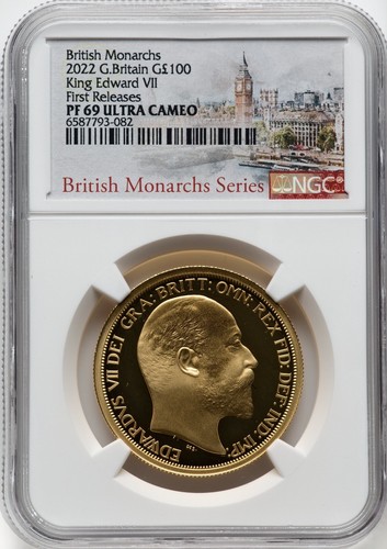 Gold coin proof - gold, king