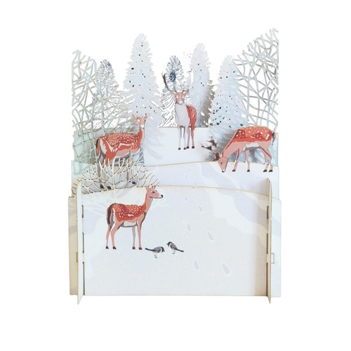 Pop christmas card snowy - up,