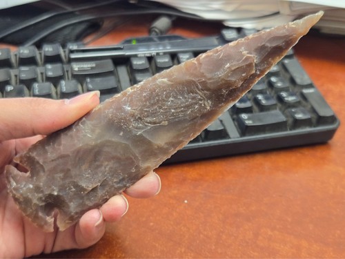 Agate stone spearhead - stone,
