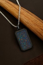 Carbon Fiber Opal Pendant