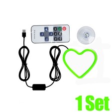 Car LED Window Lights Heart