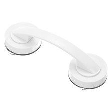 Suction Cup Door Handle, 1Pcs ABS Adhesive Shower Door Handle (White, 194x65mm)