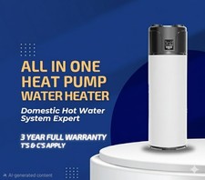 200L All In One Air Source Heat Pump Hot Water System EcoStorage 