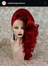 Lace Red Drag Queen Synthetic