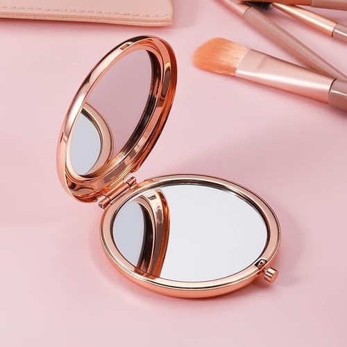 Rose gold pocket mirror - rose,